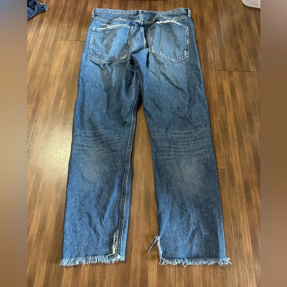 AGOLDE denim Jamie Straight Lowdown distressed organic cotton size 29 A073-778 - Picture 11 of 11